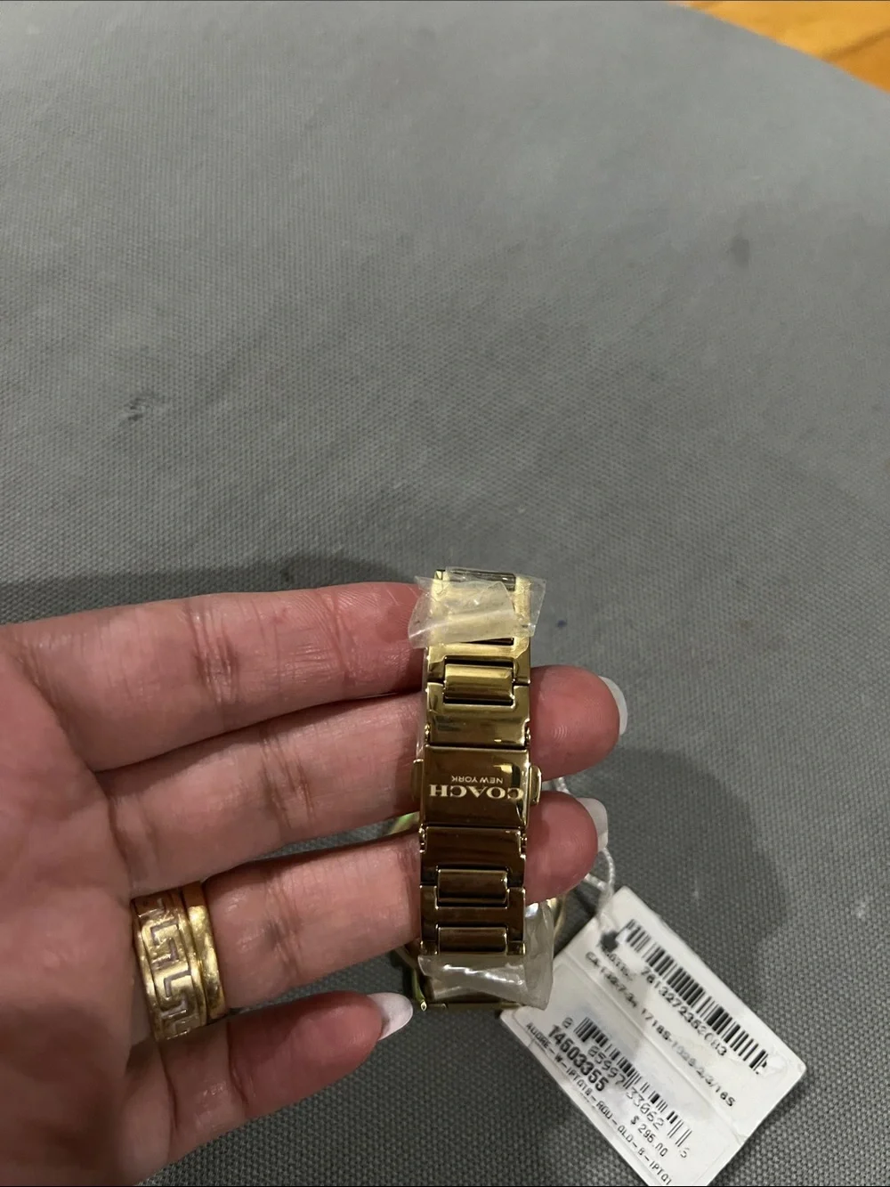 Coach Gold Tone Bracelet Watch with Champagne Dial